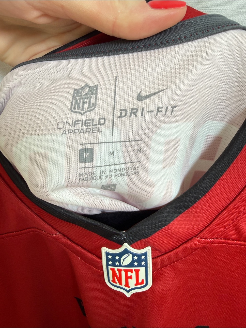 NFL Tampa Bay Buccaneers Tom Brady #12 Red Nike Jersey Women’s | Size M - Picture 10 of 11